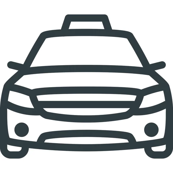 Taxi Ikone Umriss — Stockvektor