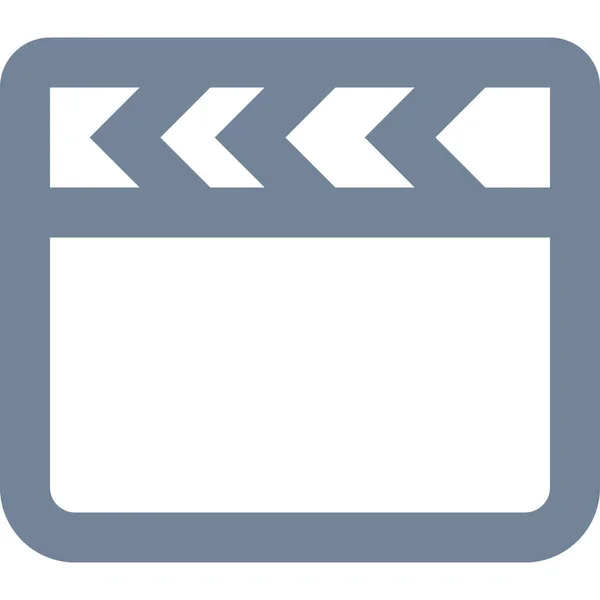 Icona Dell Industria Cinematografica Stile Outline — Vettoriale Stock