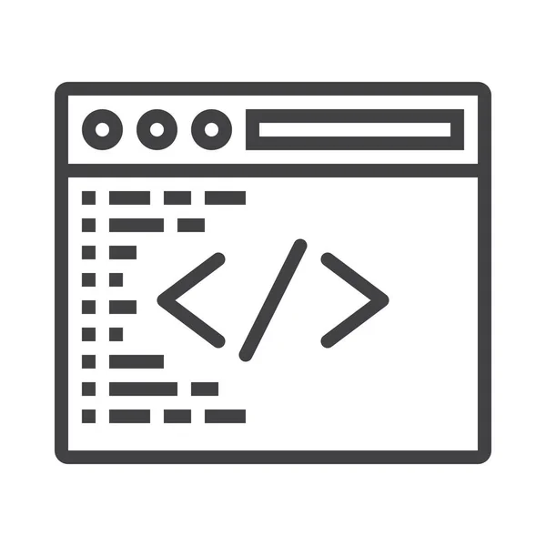 Code Coding Development Icon Der Kategorie Marketing Seo — Stockvektor