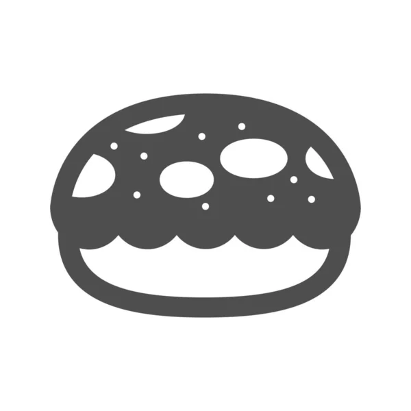 Pain Boulangerie Icône Petit Déjeuner — Image vectorielle