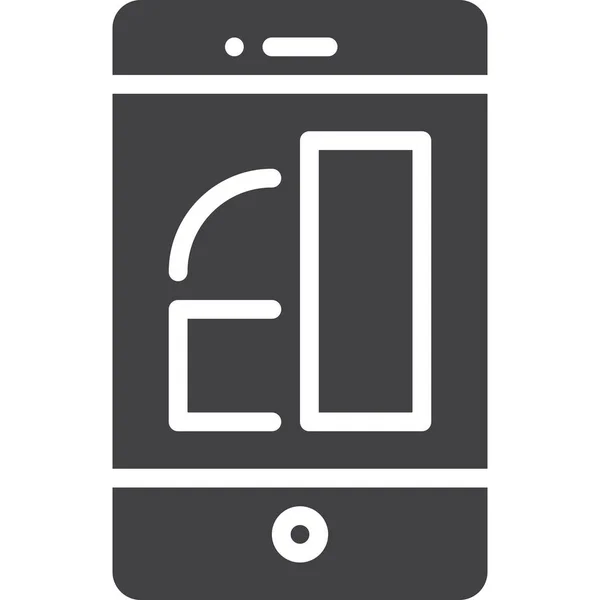 Ikon Mobile Fungsi Smartphone - Stok Vektor