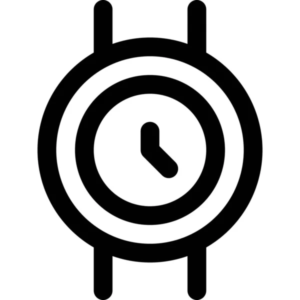 Horloge Tijd Slim Pictogram — Stockvector