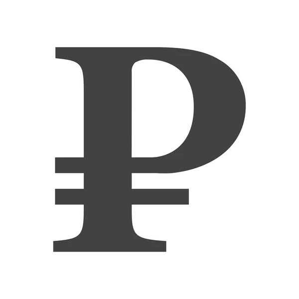 Ruilgeld Roebel Pictogram — Stockvector