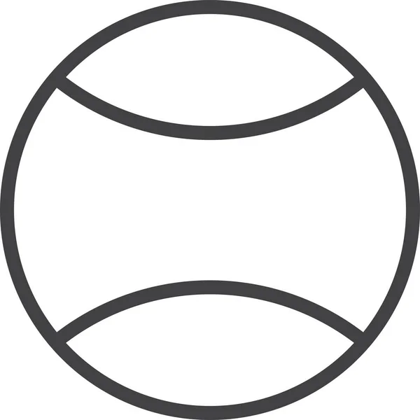 Ball Sport Tennis Icon Outline Style — 스톡 벡터