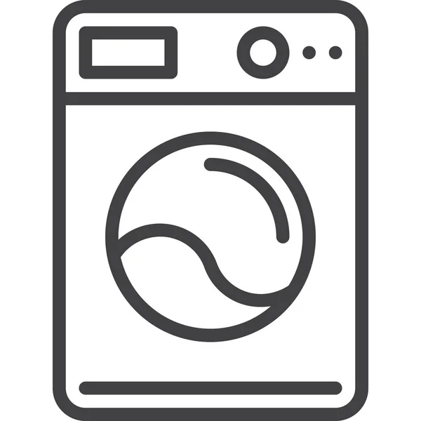 Electrodomésticos Icono Ropa Estilo Esquema — Vector de stock