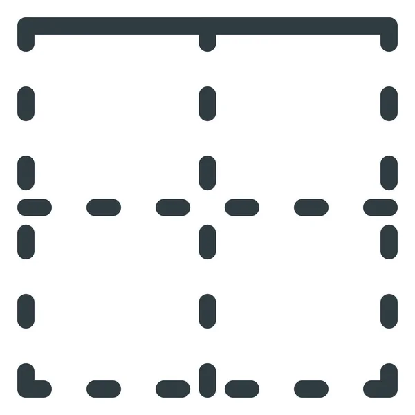 Значок Лінії Формату Рамки Стилі Контурів — стоковий вектор