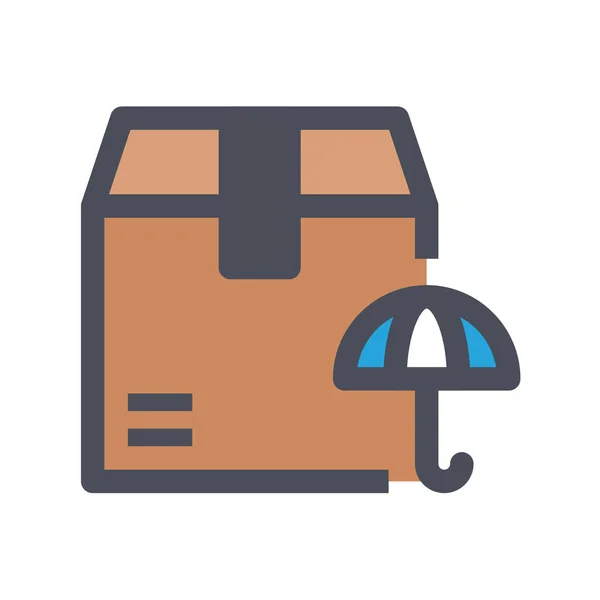 Box Contain Delivery Icon — Stock Vector