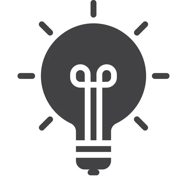 Ampoule Idée Lampe Icône — Image vectorielle