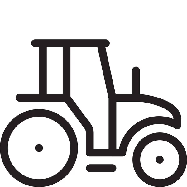 Tractor Agricultura Granja Icono — Vector de stock