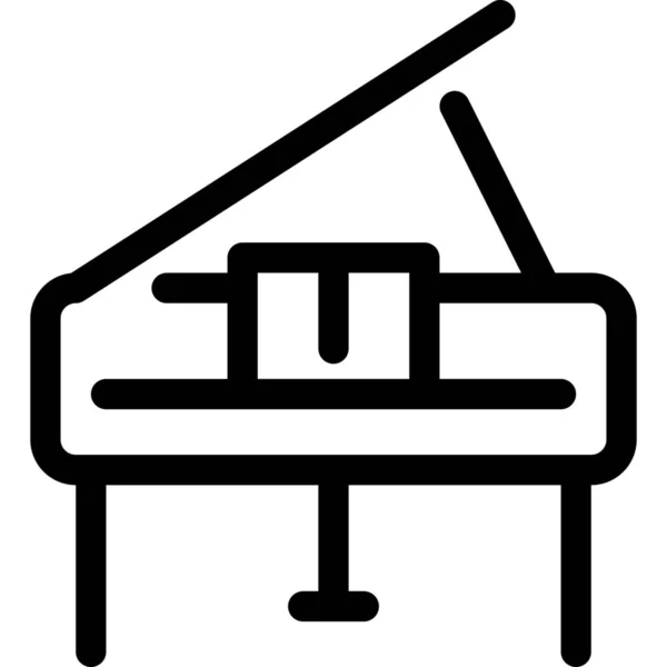 Icône Instrument Concert Classique Dans Style Outline — Image vectorielle