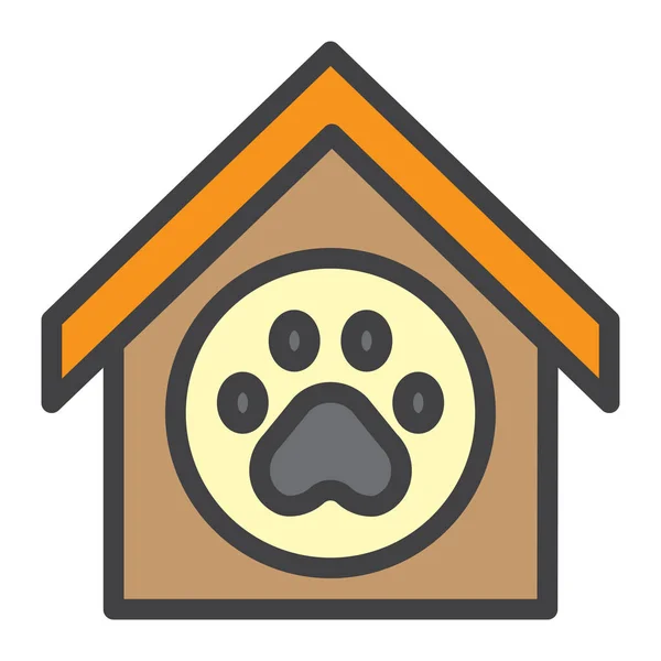 Pet Shelter Doghouse Icon — Stock Vector