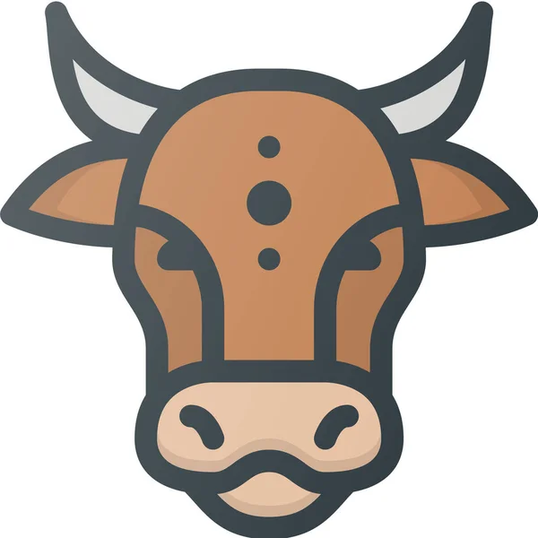 Animal Civilization Community Icon Filled Outline Style — 스톡 벡터