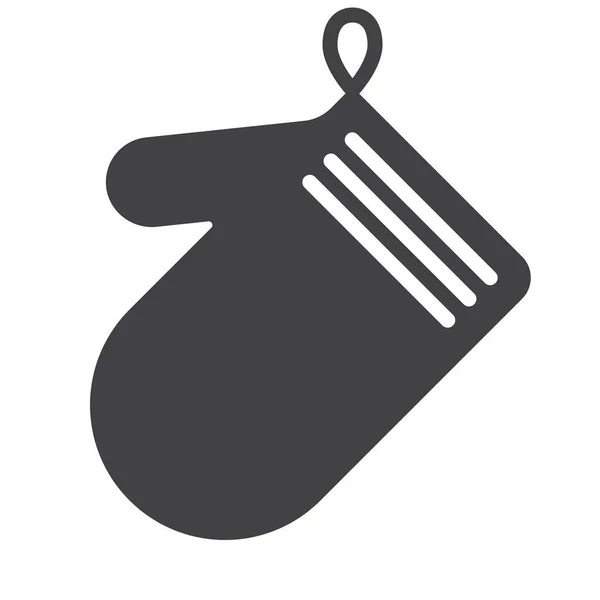 Значок Теплової Рукавички Приготування Їжі Категорії Продукти Харчування Напої — стоковий вектор