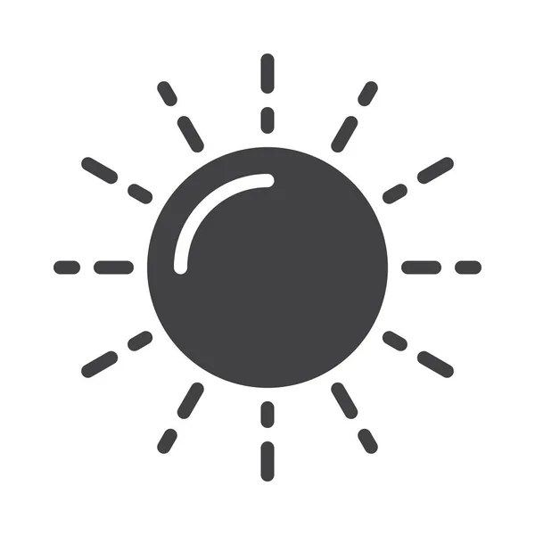 Pronosticar Sol Icono Del Sol Categoría Tiempo — Vector de stock