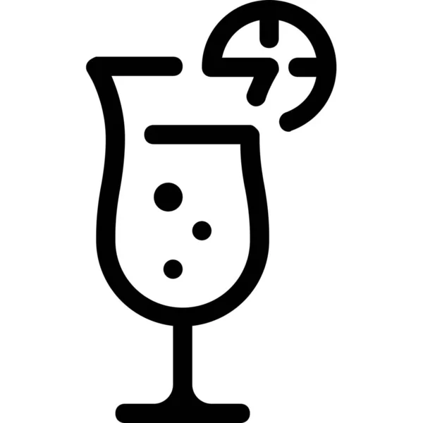 Alcohol Bar Club Icon Outline Style — Stock Vector