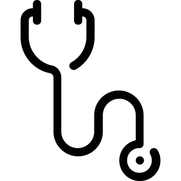 Läkare Sjukhus Medicin Ikon Kontur Stil — Stock vektor