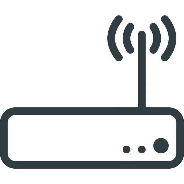 Internet Modem Network Icon Outline Style — Stock Vector