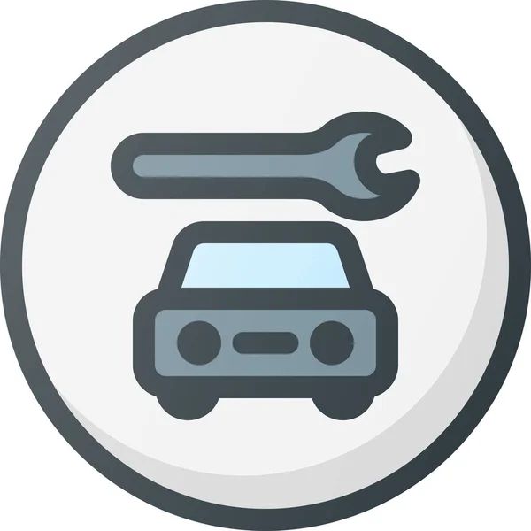 Car Direction Gps Icon Flat Style — ストックベクタ