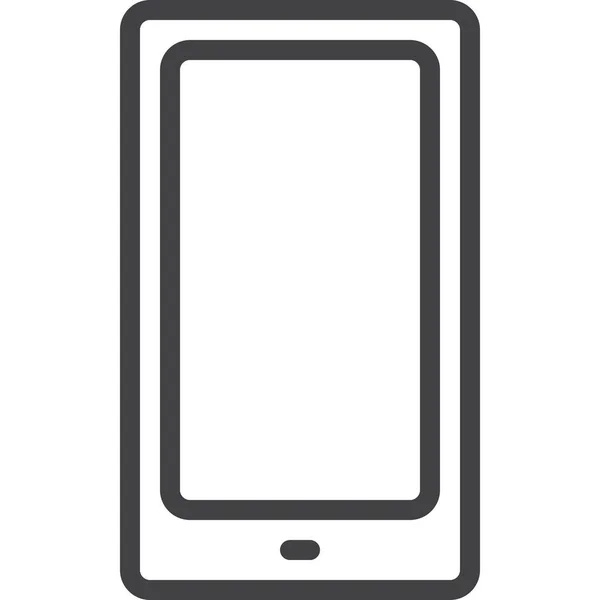 Icône Téléphone Mobile Gadget Dans Style Outline — Image vectorielle