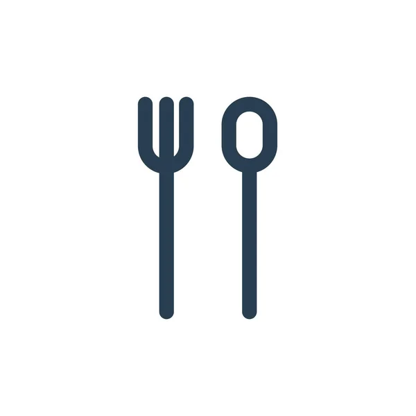 Cutlery Food Kitchen Icon Outline Style — Stock Vector