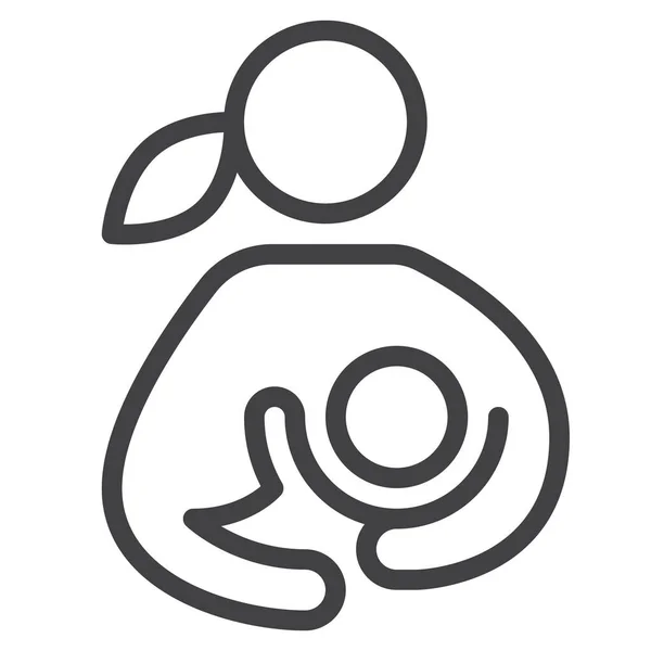 赤ちゃんの母乳育児のアイコン 子供のカテゴリ — ストックベクタ