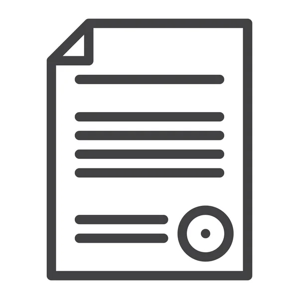 Agreement Document Legal Icon — Vector de stock