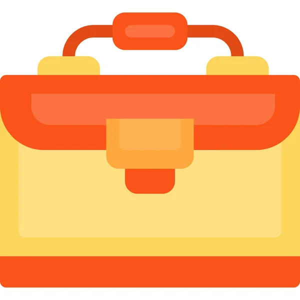 Briefcase Business Equipment Icon Flat Style — Stock Vector