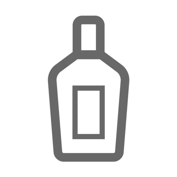 Icono Del Envase Botella Bebida Estilo Del Esquema — Vector de stock