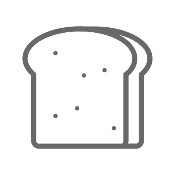 Panadería Pan Desayuno Icono Estilo Del Esquema — Vector de stock