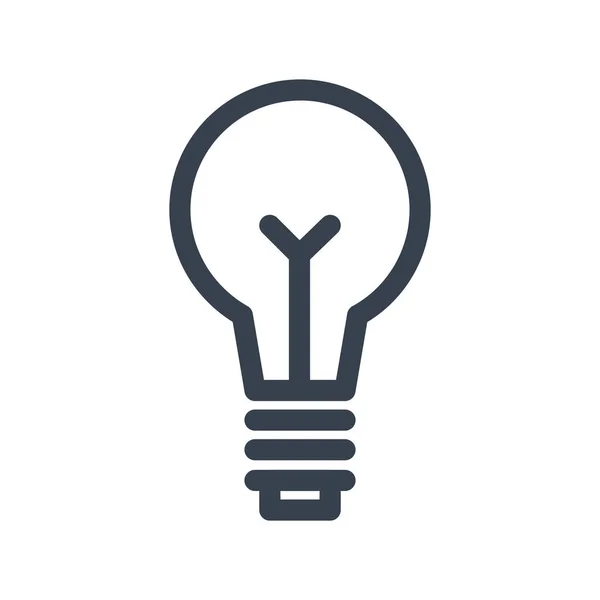 Bulb Filament Incandescent Icon Outline Style — Stock vektor