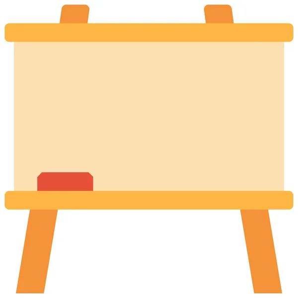 Blackboard Board Education Icon Flat Style — Stock Vector