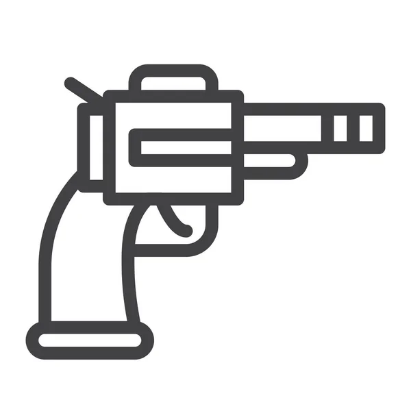 リボルバー銃の銃器アイコン — ストックベクタ