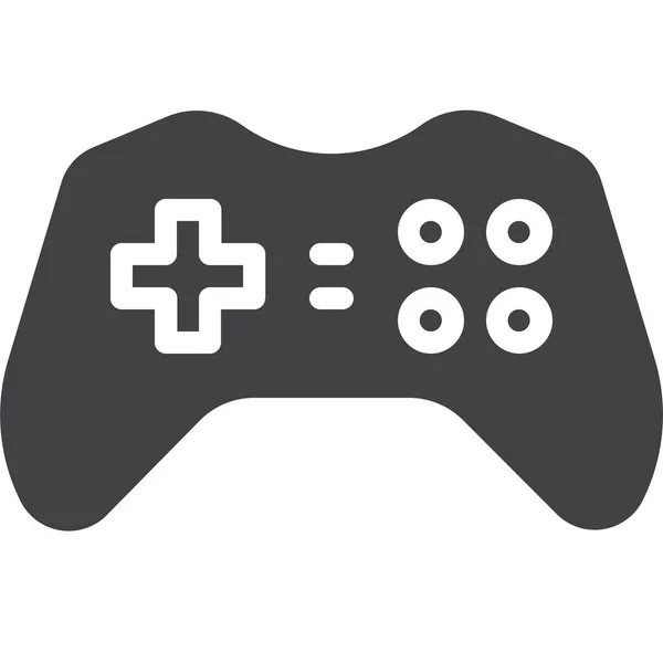 ゲームパッド Joypad Icon Solid Style — ストックベクタ