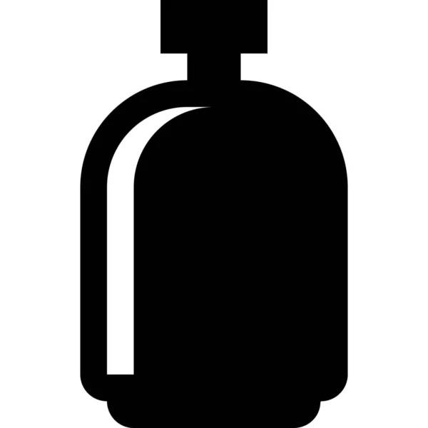 Bottle Cooking Gas Icon Solid Style — Stock Vector