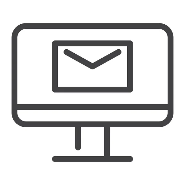 Ícone Envelope Email Computador Categoria Infraestrutura — Vetor de Stock