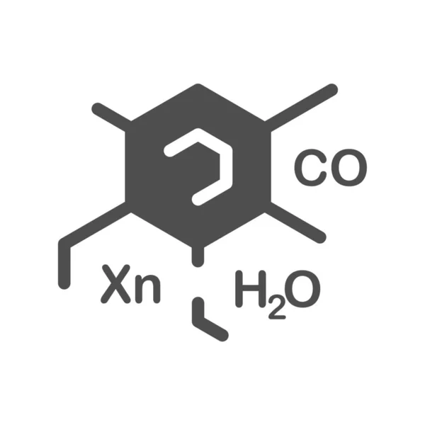 Corona Química Covid19 Icono — Archivo Imágenes Vectoriales