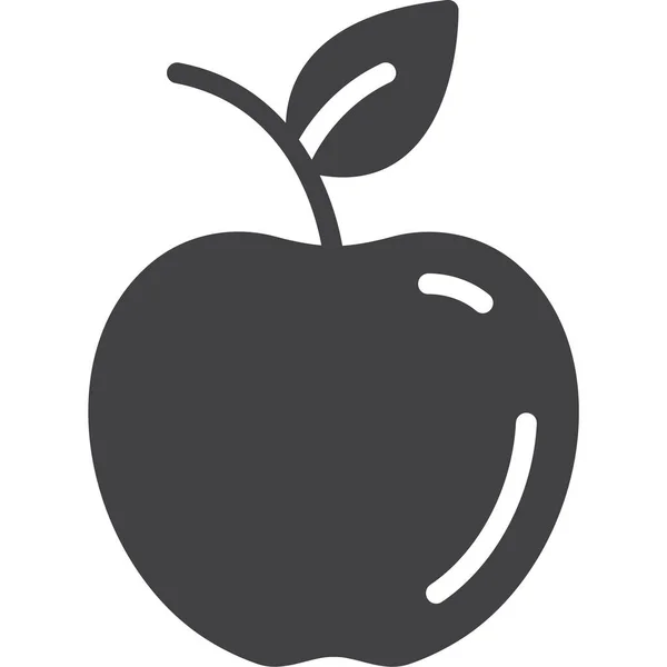Apfelblatt Bio Symbol Der Kategorie Lebensmittel Getränke — Stockvektor