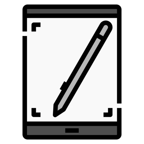 Device Electronic Pen Icon — Stock Vector