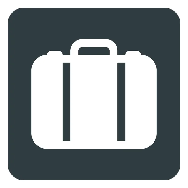Ikona Bagażu Lotnisku Stylu Solid — Wektor stockowy