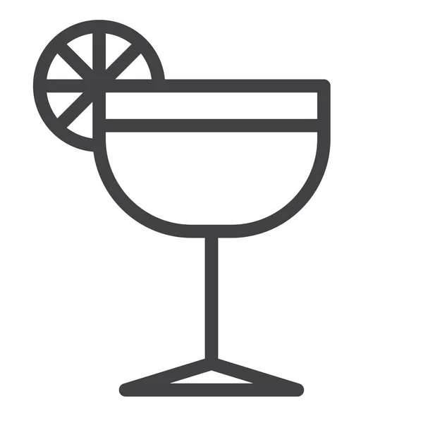 Glass Lime Cocktail Icon — Stock vektor