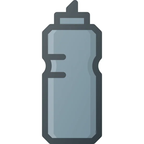 Flasche Drink Drinks Ikone Filled Outline Stil — Stockvektor