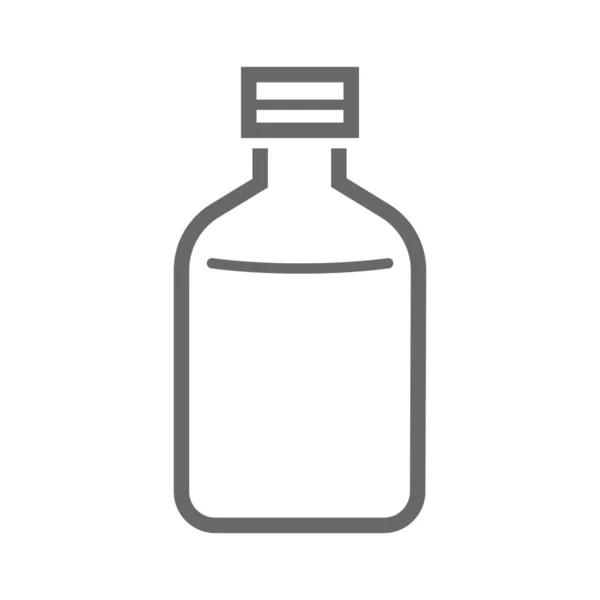 Bebida Botella Bebida Icono Estilo Del Esquema — Vector de stock