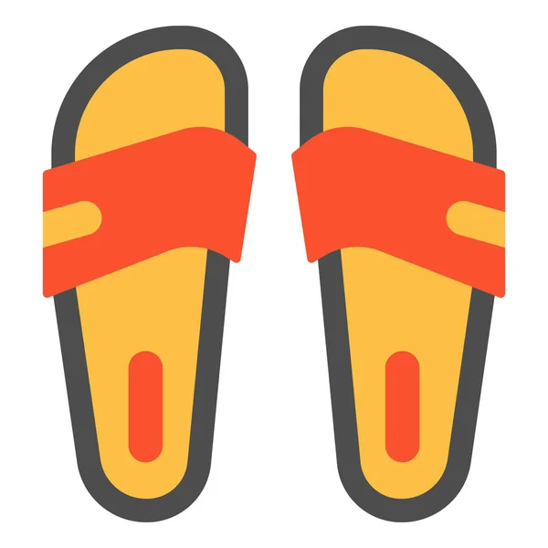 Fashion Flip Flops Icon — Stock Vector