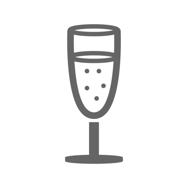 Ikona Napoju Alkoholowego Zarysie — Wektor stockowy