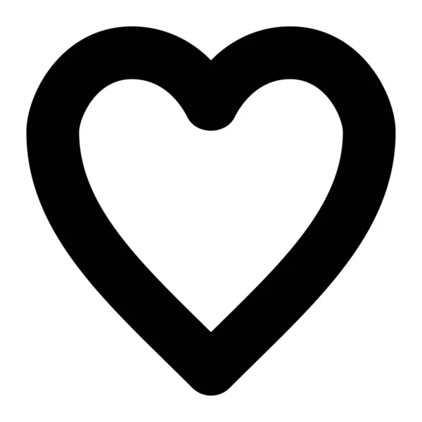 Любимая Иконка Сердца Обратной Связи Стиле Outline — стоковый вектор