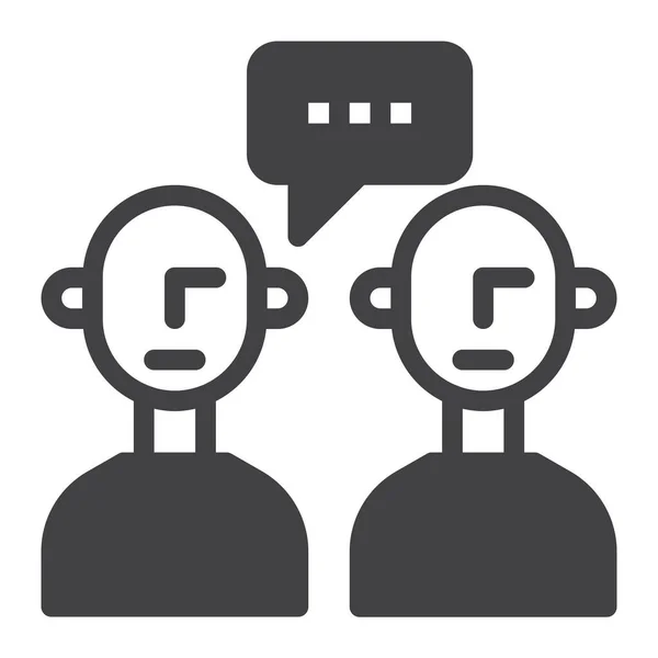 Chat Konversation Menschen Symbol Der Kategorie Infrastruktur — Stockvektor
