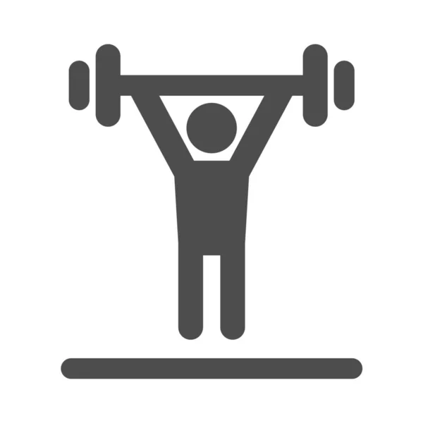 Activity Exercise Fitness Icon Solid Style — Stock Vector