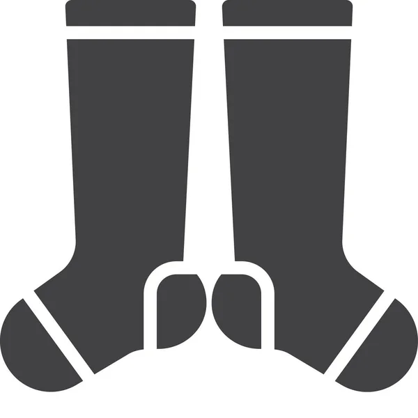 Clothing Long Socks Icon — Archivo Imágenes Vectoriales