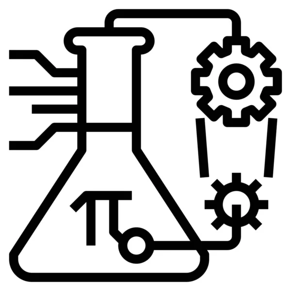 Education Engineering Math Icon Outline Style — Stock Vector