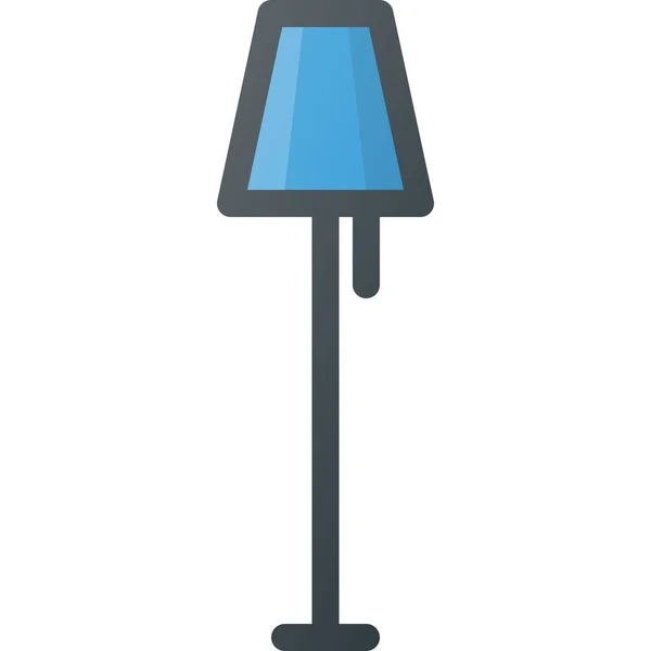 Иконка Внутренней Лампы Стиле Заполненный Контур — стоковый вектор
